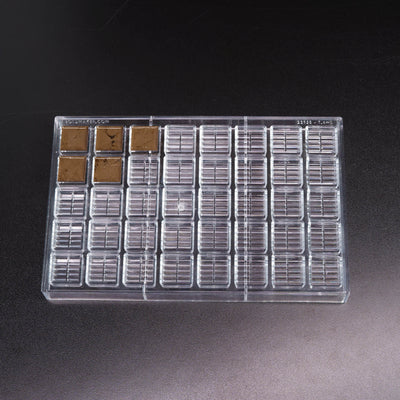 7.4mL Multidose™ Square Chocolate Mold - 40 Cavities - 23958