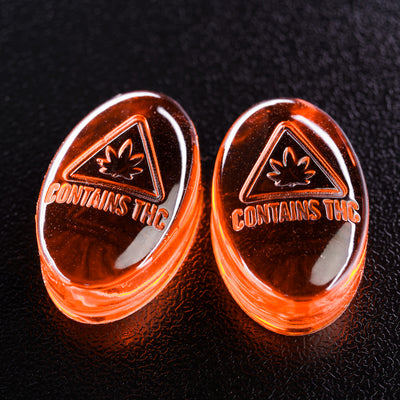 4mL Oval Candy Depositor Mold - MA, ME, RI, VT THC Symbol - 136 Cavities - 23966