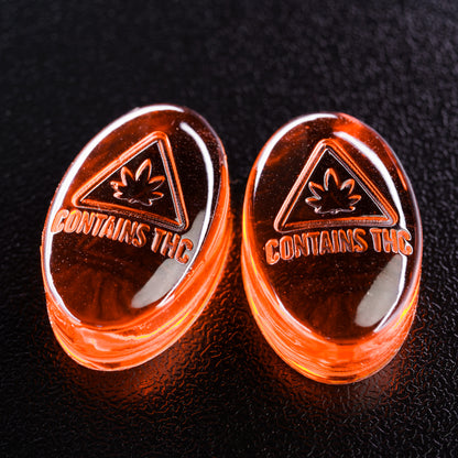 4mL Oval Candy Depositor Mold - MA, ME, RI, VT THC Symbol - 136 Cavities - 23966