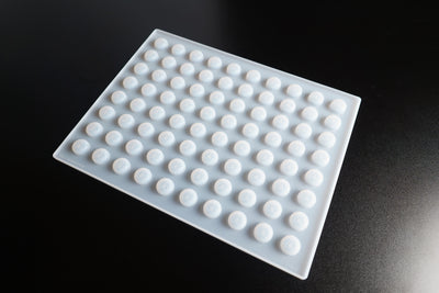 3mL Round Candy Depositor Mold - New Jersey THC Symbol - 80 Cavities - 23973