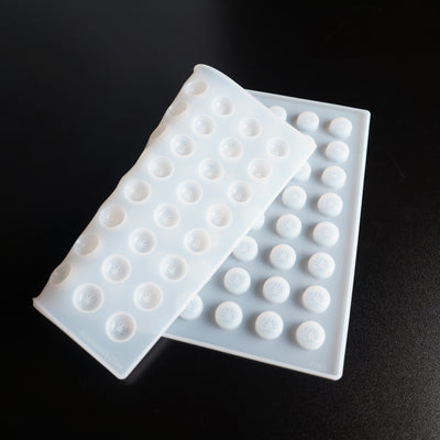 3mL Round Candy Depositor Mold - New Jersey THC Symbol - 80 Cavities - 23973