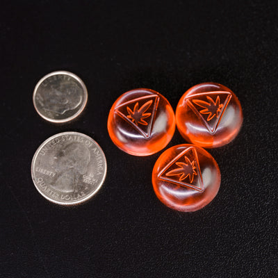 3mL Round Candy Depositor Mold - New Jersey THC Symbol - 80 Cavities - 23973