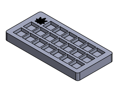 4mL Cannabis Leaf Chocolate Mold - 21 Cavities - 24026