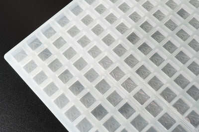 4mL Square Candy Depositor Mold - NV, MS THC Symbol - 160 Cavities - 24196