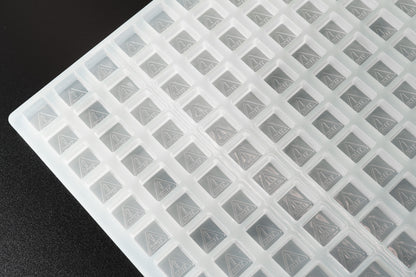 4mL Square Candy Depositor Mold - NV, MS THC Symbol - 160 Cavities - 24196