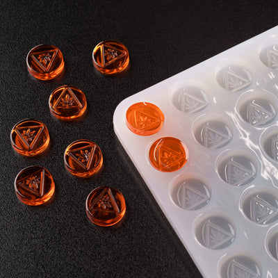 2mL Round Candy Depositor Mold - New Jersey THC Symbol - 165 Cavities - 24428