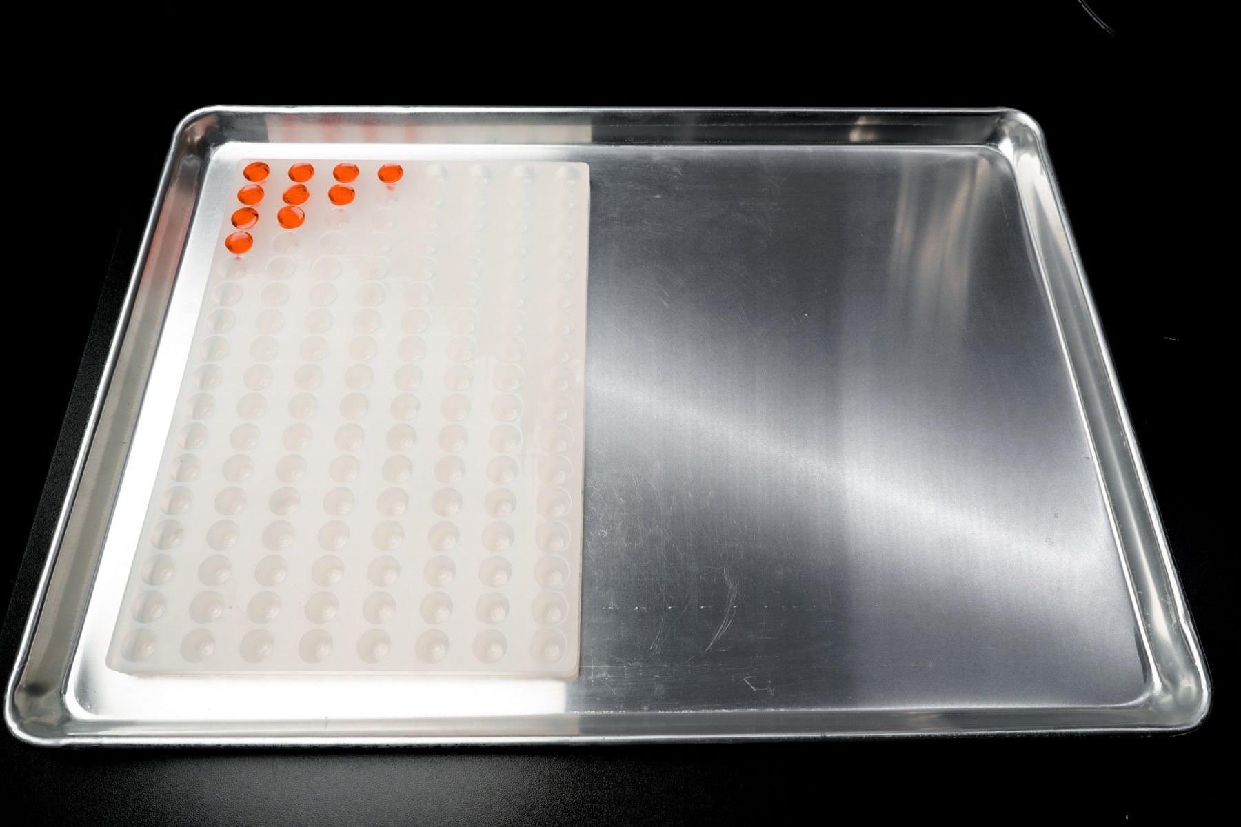 3mL Dome Candy Depositor Mold - MA, ME, RI, VT THC Symbol - 136 Cavities - 24275