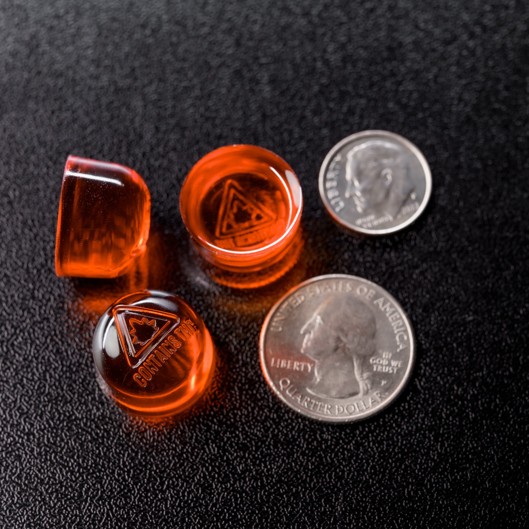 3mL Dome Candy Depositor Mold - MA, ME, RI, VT THC Symbol - 136 Cavities - 24275