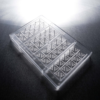 [B-Grade] 46mL 20pc Chocolate Bar Mold - MA, ME, RI, VT THC Symbol - 4 Bars - 22911-B