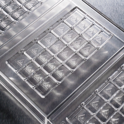 [B-Grade] 23mL 20pc Chocolate Bar Mold - MA, ME, RI, VT THC Symbol - 3 Bars - 22904