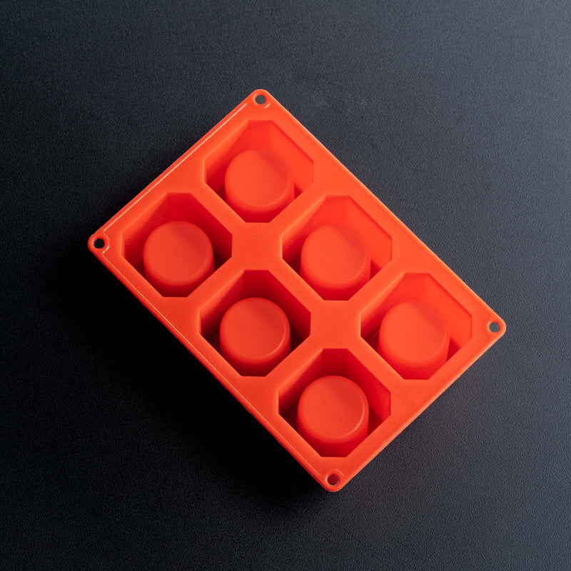 Frozen Shot Glass Novelty Mold (Red) - Plain - 6 Cavities - SHOT1