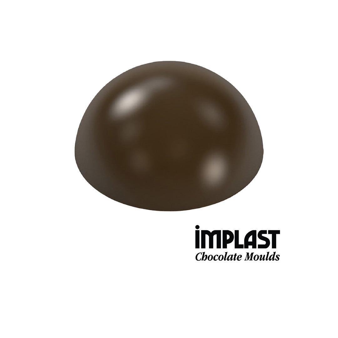 30.4mL Dome Sphere Chocolate Mold - 8 Cavities - IM154