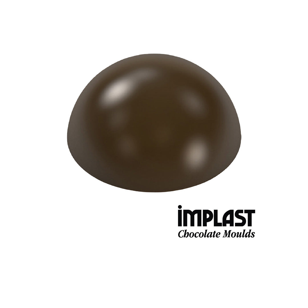 52.8mL Dome Sphere Chocolate Mold - 8 Cavities - IM155