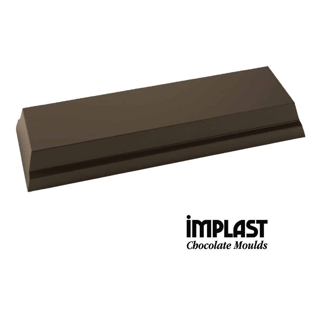 22.4mL Rectangle Thin Chocolate Bar Mold - 7 Cavities - IM164