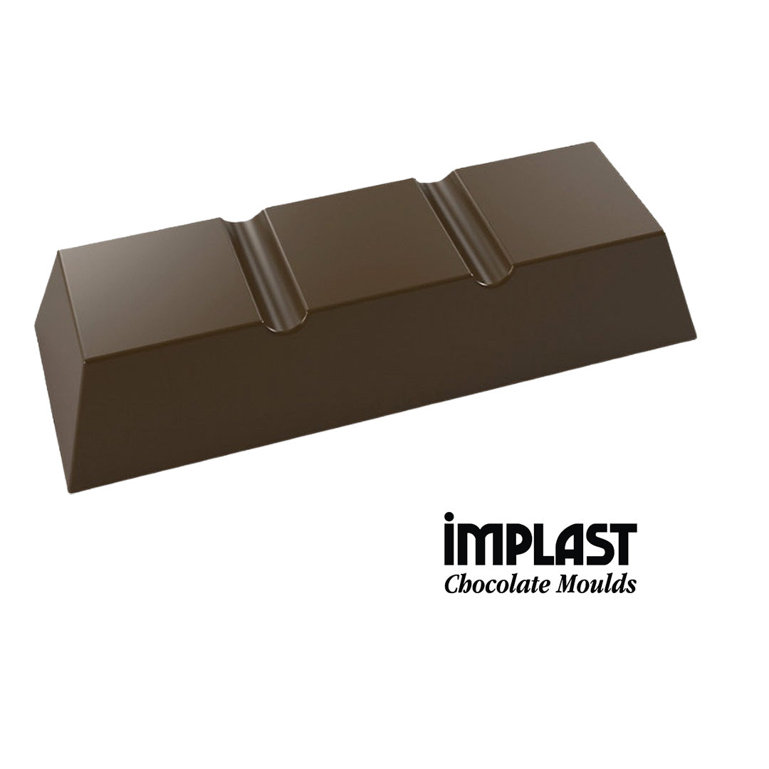 13.6mL Rectangle Chocolate Bar Mold - 15 Cavities - IM18