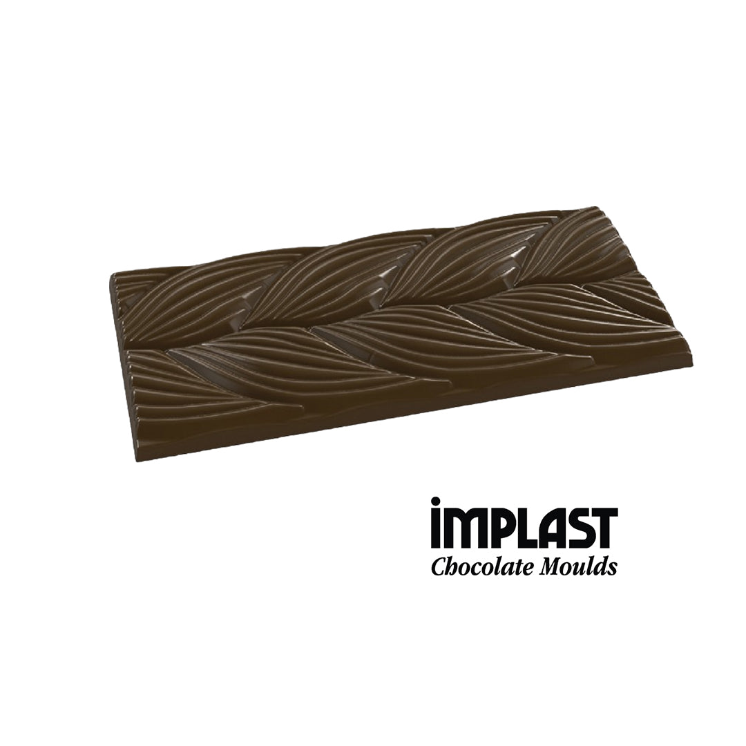 75.2mL Rectangle Rope Design Chocolate Bar Mold - 3 Cavities - IM303