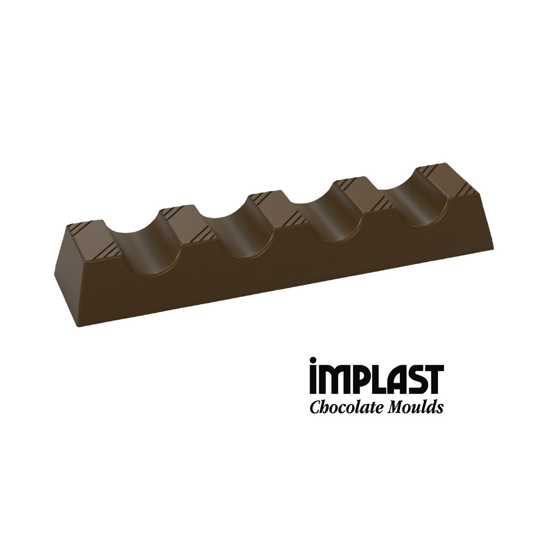 9.6mL Rectangle Thin Chocolate Bar Mold - 20 Cavities - IM582