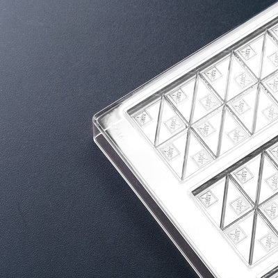 [B-Grade] 45.9mL 20pc Bar Chocolate Mold - CO, FL, NM, OH THC Symbol - Polycarbonate - 4 Bars - 22929