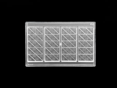 [B-Grade] 45.9mL 20pc Bar Chocolate Mold - CO, FL, NM, OH THC Symbol - Polycarbonate - 4 Bars - 22929