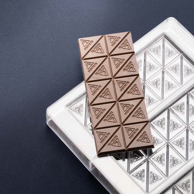 [B-Grade] 46mL 20pc Chocolate Bar Mold - MA, ME, RI, VT THC Symbol - 4 Bars - 22911-B