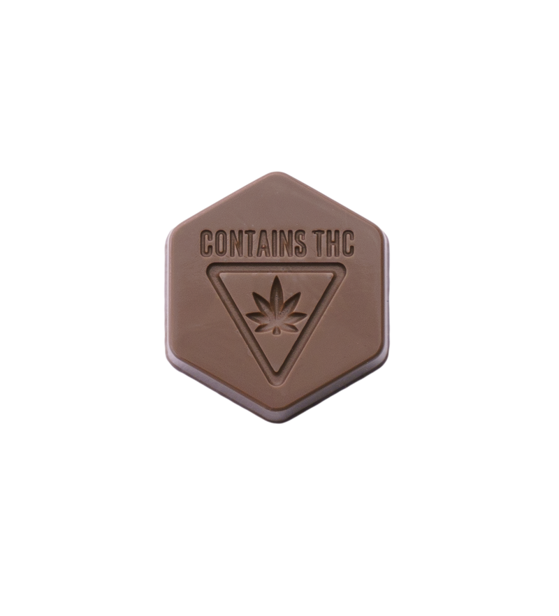 3.2mL Hexagon Chocolate Mold - Michigan THC Symbol - Polycarbonate - 36 Cavities - 22933