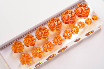 0.05 - 10mL Paw Print Sampler Candy Mold - 19 Sizes - 23423