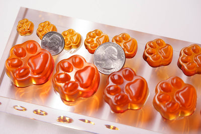0.05 - 10mL Paw Print Sample Mold - 19 Sizes - 23423