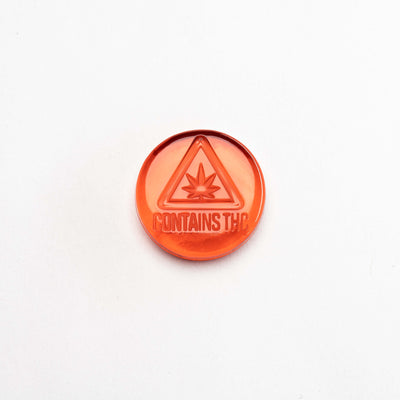 3.5mL Round Candy Depositor Mold - MA, ME, RI, VT THC Symbol - 88 Cavities - 22072