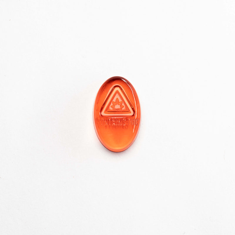 3mL Oval Candy Depositor Mold - MA, ME, RI, VT THC Symbol - Silicone - 136 Cavities - 22064