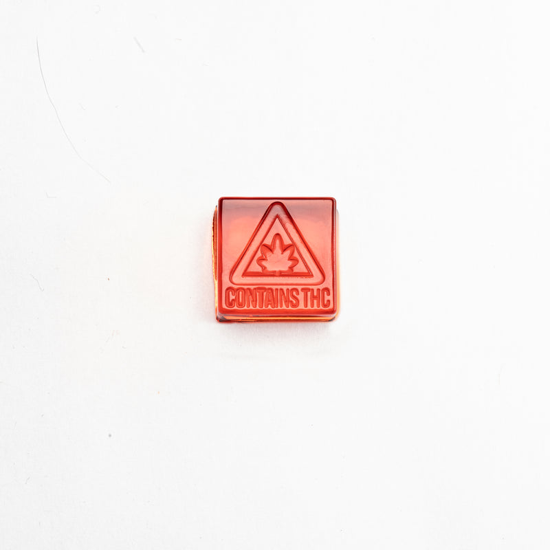 3mL Square Candy Depositor Mold - MA, ME, RI, VT THC Symbol - Silicone - 192 Cavities - 2206