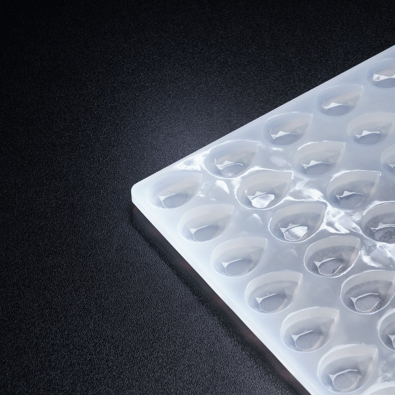 3.5mL Teardrop Gem Candy Depositor Silicone Mold - Plain - 112 Cavities - 22193