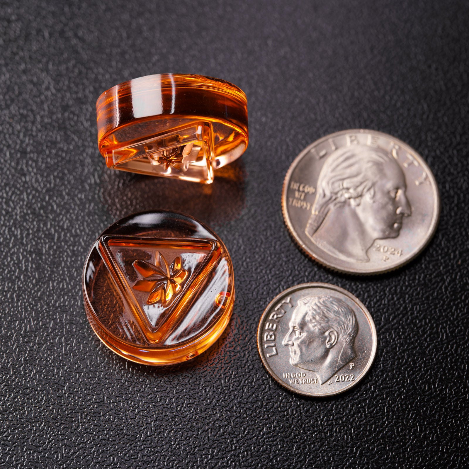 3mL Round Candy Depositor Mold - New Jersey THC Symbol - 140 Cavities - 24478