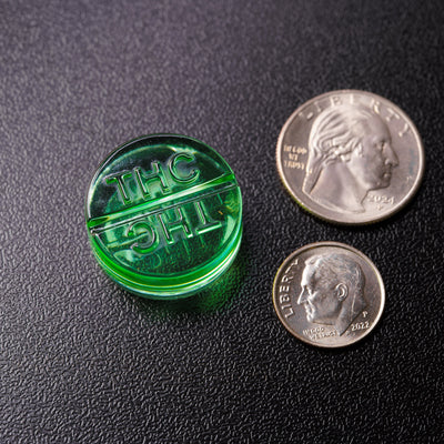 5mL Multidose Round Candy Depositor Mold - Connecticut THC Symbol - 120 Cavities - 24507