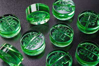 5mL Multidose Round Candy Depositor Mold - Connecticut THC Symbol - 120 Cavities - 24507