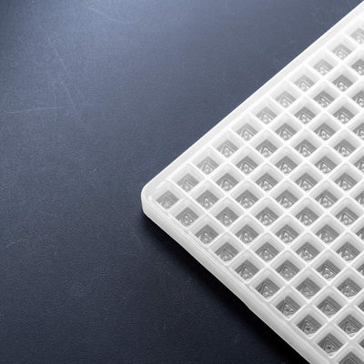 1.5mLSquareCandyGummyMoldMichiganTHCSymbol432Cavities100PercentPlatinumSilicone