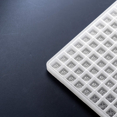 2.5mL Cube Candy Depositor Mold - CO, FL, NM, OH THC Symbol - 300 Cavities - 22154