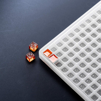 2mLCubeCandyGummyDepositorMoldColoradoTHCDiamondSymbol300Cavities100PercentPlatinumSiliconeOrangeGummies