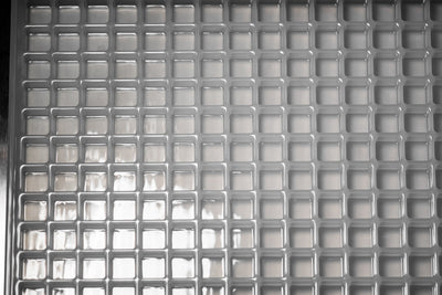 2mLSquareCandyGummyDepositorMoldPlain300Cavities100PercentPlatinumSiliconeTopView