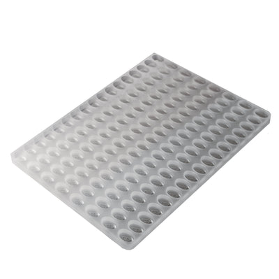 3mLOvalCandyDepositorMoldMassachusettsMaineRhodeIslandTHCTriangleSymbol136Cavities100PercentPlatinumSiliconeWhiteBackground