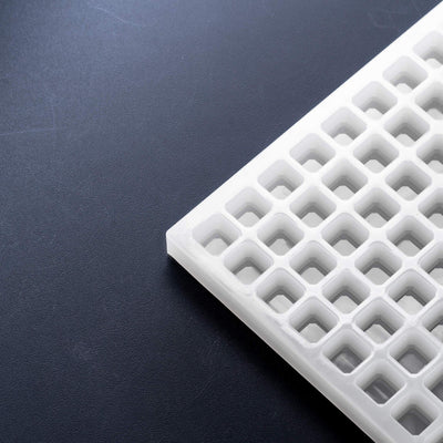 3mLSquareGemCandyDepositorMoldPlain144Cavities100PercentSilicone