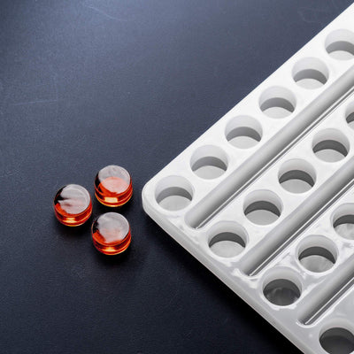 5.35mL Round Candy and Gummy Rope Mold - 66 Cavities - 22115