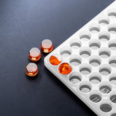 5mLCylinderCandyGummyDepositorMoldPlain143CavitiesOrangecandies