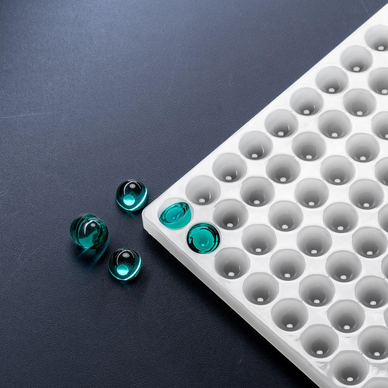 5mLGumdropCandyGummyDepositorMoldPlain143CavitiesBlueGummies100percentPlatinumSilicone