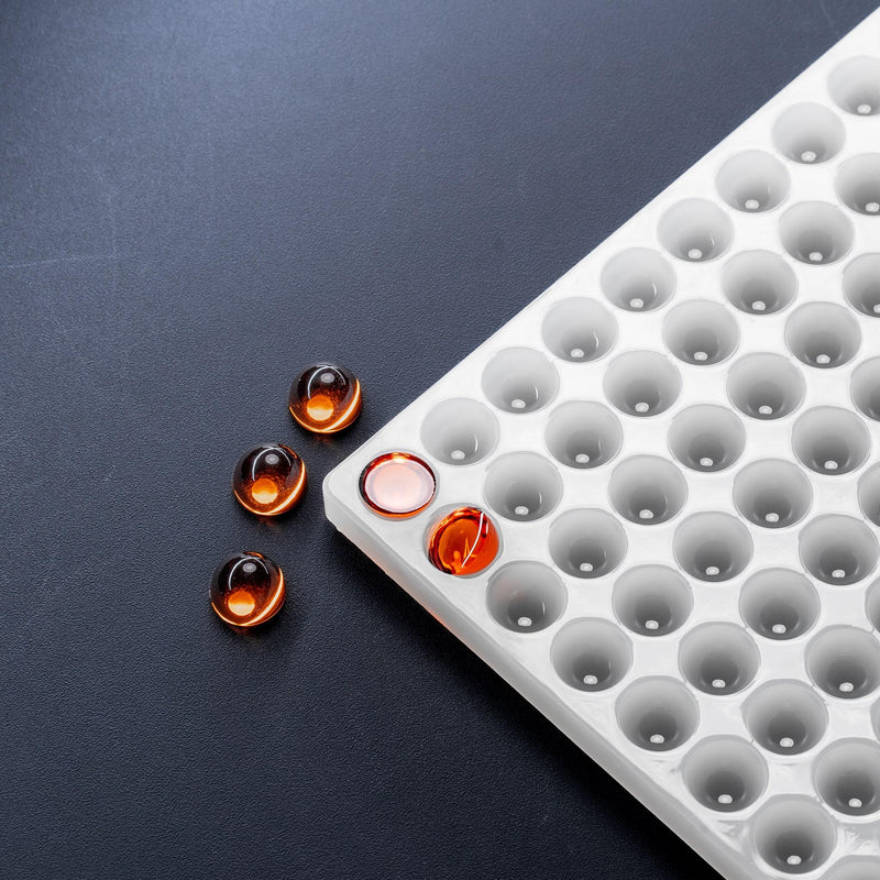 5mLGumdropCandyGummyDepositorMoldPlain143CavitiesmoreOrangeGummies100percentPlatinumSilicone