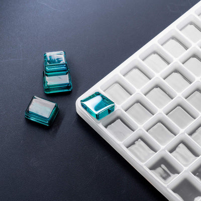 6.8mLBarCandyMoldPlain252Cavities100PercentPlatinumSiliconeBlueGummies