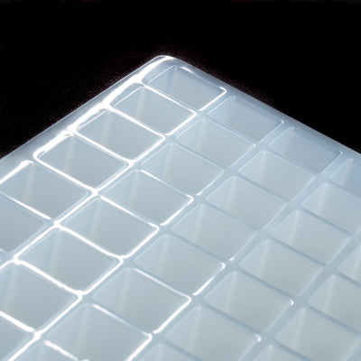 CloseUpCorner5mLWatermelonWedgeDepositorCandyMoldPlain209Cavities100PercentPlatinumSiliconeOrangeGummies