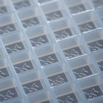 Closeup4.4mLCubeCandyGummyDepositorMoldColoradoTHCDiamondSymbol192Cavities100PercentSilicone