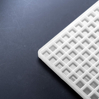 CornerofMold2.5mLSquareCandyMoldPlain300Cavities100percentPlatinumSilicone
