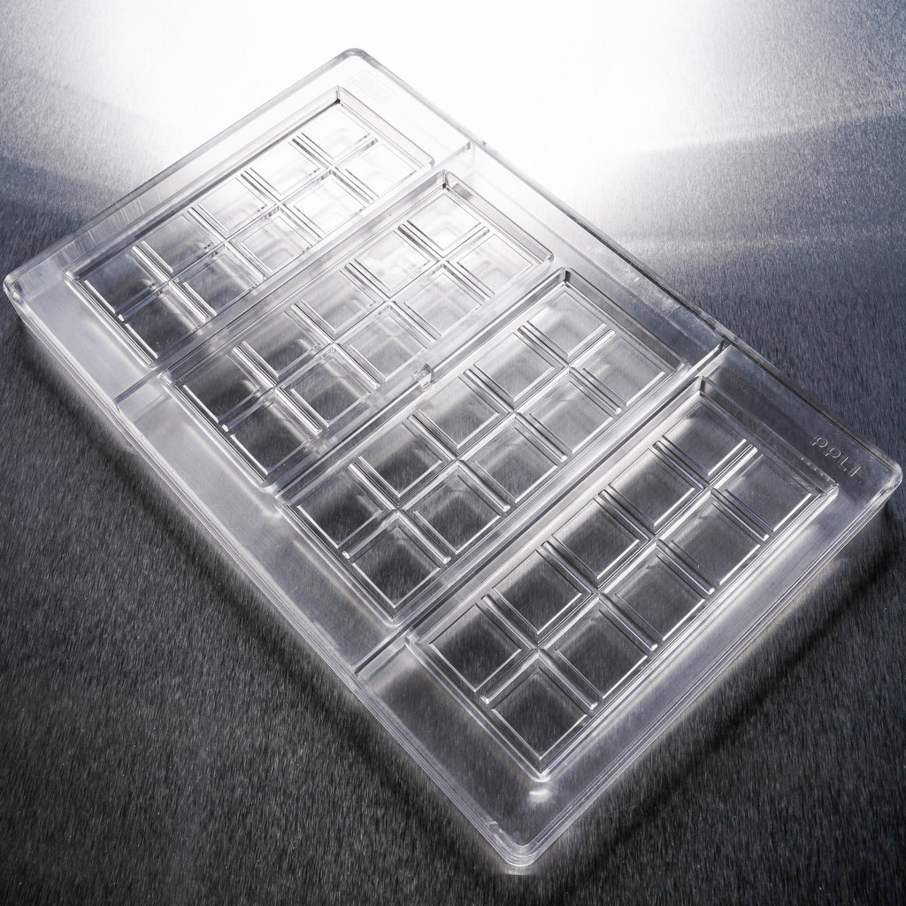 6 cell 10 Chunk Sections Chocolate Bar Candy Mold Professional Silicone  Mould