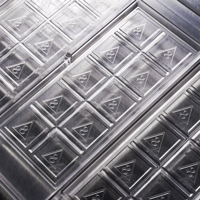 43mL 10pc Chocolate Bar Mold - Delta 8 Triangle Symbol - 4 Bars - 22868